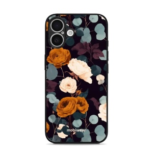 Lesklý kryt na mobil Apple iPhone 16 - Mobiwear Glossy GB25G, rezavé růže v noci