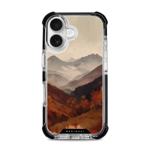 Odolný obal Mobiwear MagSafe Elite Bumper - Apple iPhone 16 - DB35D Mlhavé údolí v horách