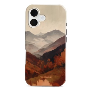 Odolný kryt na mobil Apple iPhone 16 - Mobiwear Elite Pro EB35E, mlhavé údolí v horách