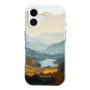Odolný kryt na mobil Apple iPhone 16 - Mobiwear Elite Pro EB36E, jezero v údolí