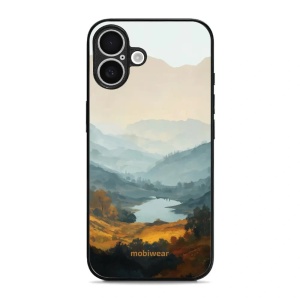 Lesklý kryt na mobil Apple iPhone 16 Plus - Mobiwear Glossy GB36G, jezero v údolí