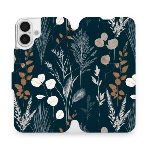 Flip pouzdro na mobil Apple iPhone 16 Plus - Mobiwear VB27S, trávy na sytě tyrkysové