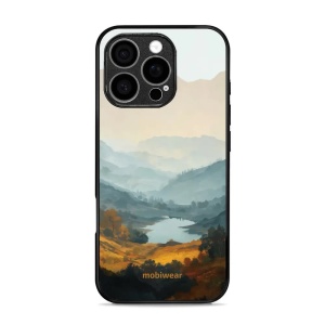 Lesklý kryt na mobil Apple iPhone 16 Pro - Mobiwear Glossy GB36G, jezero v údolí