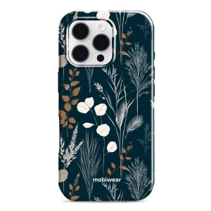 Odolný kryt na mobil Apple iPhone 16 Pro - Mobiwear Elite Pro EB27E, trávy na sytě tyrkysové