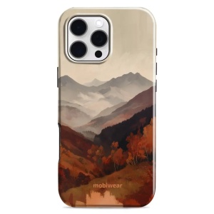 Odolný kryt na mobil Apple iPhone 16 Pro Max - Mobiwear Elite Pro EB35E, mlhavé údolí v horách