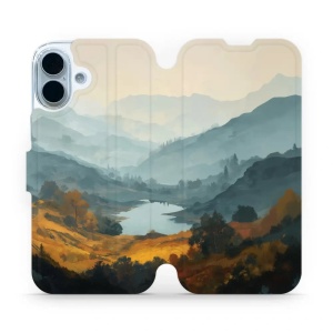 Flip pouzdro na mobil Apple iPhone 17 - Mobiwear VB36S, jezero v údolí