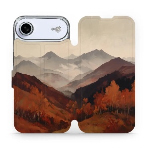 Flip pouzdro na mobil Apple iPhone 17 Air - Mobiwear VB35S, mlhavé údolí v horách