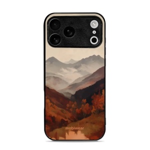 Lesklý kryt na mobil Apple iPhone 17 Pro Max - Mobiwear Glossy GB35G, mlhavé údolí v horách