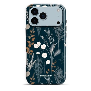 Odolný kryt na mobil Apple iPhone 17 Pro Max - Mobiwear Elite Pro EB27E, trávy na sytě tyrkysové