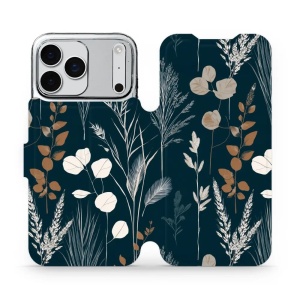 Flip pouzdro na mobil Apple iPhone 17 Pro Max - Mobiwear VB27S, trávy na sytě tyrkysové