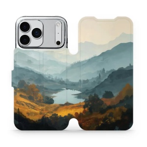 Flip pouzdro na mobil Apple iPhone 17 Pro Max - Mobiwear VB36S, jezero v údolí