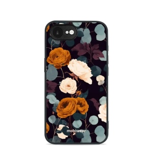 Lesklý kryt na mobil Apple iPhone 17e - Mobiwear Glossy GB25G, rezavé růže v noci