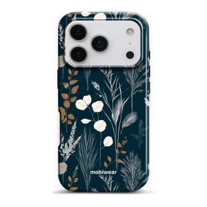 Odolný kryt na mobil Apple iPhone 18 Pro - Mobiwear Elite Pro EB27E, trávy na sytě tyrkysové