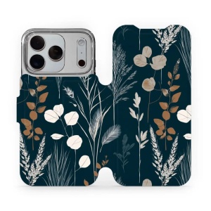 Flip pouzdro na mobil Apple iPhone 18 Pro - Mobiwear VB27S, trávy na sytě tyrkysové