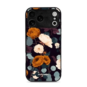Lesklý kryt na mobil Apple iPhone 18 Pro Max - Mobiwear Glossy GB25G, rezavé růže v noci