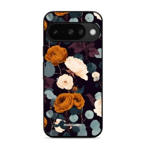 Lesklý kryt na mobil Google Pixel 10 / Pixel 10 Pro - Mobiwear Glossy GB25G, rezavé růže v noci