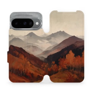 Flip pouzdro na mobil Google Pixel 10 / Pixel 10 Pro - Mobiwear VB35S, mlhavé údolí v horách