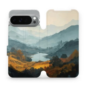 Flip pouzdro na mobil Google Pixel 10 Pro XL - Mobiwear VB36S, jezero v údolí