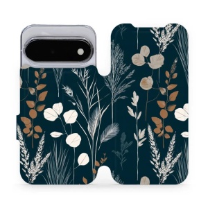 Flip pouzdro na mobil Google Pixel 11 - Mobiwear VB27S, trávy na sytě tyrkysové