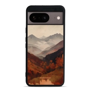 Lesklý kryt na mobil Google Pixel 8 - Mobiwear Glossy GB35G, mlhavé údolí v horách