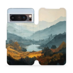 Flip pouzdro na mobil Google Pixel 8 Pro - Mobiwear VB36S, jezero v údolí