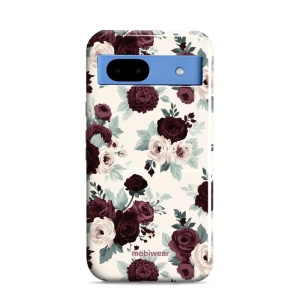 Odolný kryt na mobil Google Pixel 8a - Mobiwear Elite Pro EB31E, růže se šalvějí na krémové