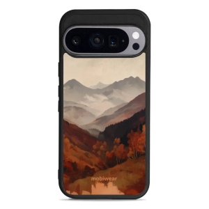 Lesklý kryt na mobil Google Pixel 9 / Pixel 9 Pro - Mobiwear Glossy GB35G, mlhavé údolí v horách