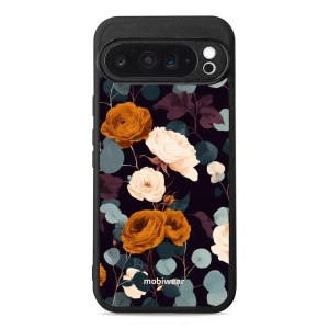 Lesklý kryt na mobil Google Pixel 9 Pro XL - Mobiwear Glossy GB25G, rezavé růže v noci