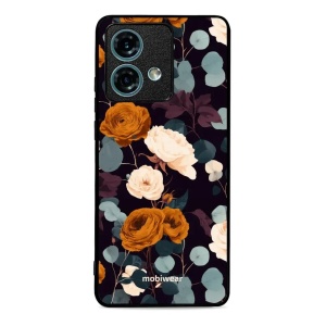 Lesklý kryt na mobil Motorola Edge 40 Neo - Mobiwear Glossy GB25G, rezavé růže v noci