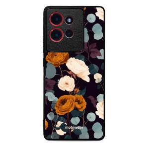 Lesklý kryt na mobil Motorola Edge 50 - Mobiwear Glossy GB25G, rezavé růže v noci