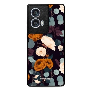 Lesklý kryt na mobil Motorola Edge 50 Fusion - Mobiwear Glossy GB25G, rezavé růže v noci