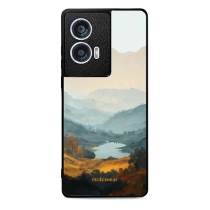 Lesklý kryt na mobil Motorola Edge 50 Fusion - Mobiwear Glossy GB36G, jezero v údolí
