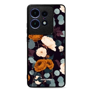 Lesklý kryt na mobil Motorola Edge 50 Pro - Mobiwear Glossy GB25G, rezavé růže v noci