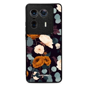 Lesklý kryt na mobil Motorola Edge 50 Ultra - Mobiwear Glossy GB25G, rezavé růže v noci