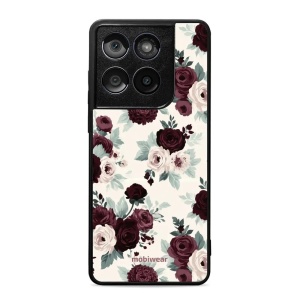 Lesklý kryt na mobil Motorola Edge 60 Fusion - Mobiwear Glossy GB31G, růže se šalvějí na krémové