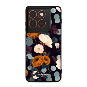 Lesklý kryt na mobil Motorola Edge 70 - Mobiwear Glossy GB25G, rezavé růže v noci