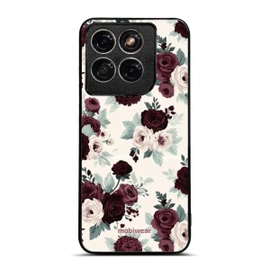 Lesklý kryt na mobil Motorola Edge 70 Fusion - Mobiwear Glossy GB31G, růže se šalvějí na krémové