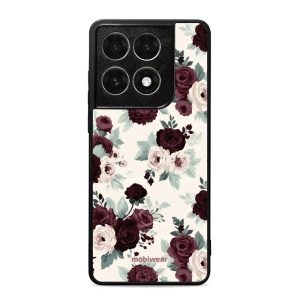 Lesklý kryt na mobil Motorola Edge 70 Pro - Mobiwear Glossy GB31G, růže se šalvějí na krémové