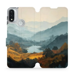 Flip pouzdro na mobil Motorola Moto E20 - Mobiwear VB36S, jezero v údolí