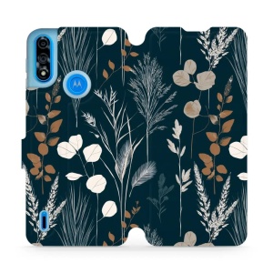 Flip pouzdro na mobil Motorola Moto E7 Power / Moto E7i Power - Mobiwear VB27S, trávy na sytě tyrkysové