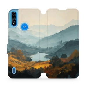 Flip pouzdro na mobil Motorola Moto E7 Power / Moto E7i Power - Mobiwear VB36S, jezero v údolí