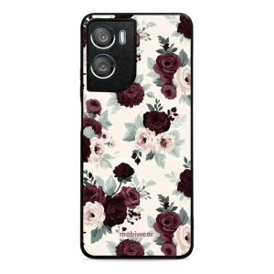 Lesklý kryt na mobil Motorola Moto G06 Power - Mobiwear Glossy GB31G, růže se šalvějí na krémové