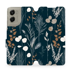 Flip pouzdro na mobil Motorola Moto G06 Power - Mobiwear VB27S, trávy na sytě tyrkysové