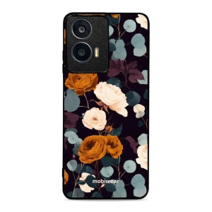Lesklý kryt na mobil Motorola Moto G24 - Mobiwear Glossy GB25G, rezavé růže v noci