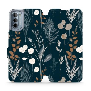 Flip pouzdro na mobil Motorola Moto G31 / Moto G41 - Mobiwear VB27S, trávy na sytě tyrkysové