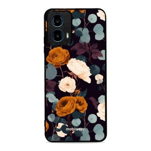 Lesklý kryt na mobil Motorola Moto G34 5G - Mobiwear Glossy GB25G, rezavé růže v noci