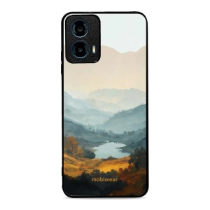 Lesklý kryt na mobil Motorola Moto G34 5G - Mobiwear Glossy GB36G, jezero v údolí
