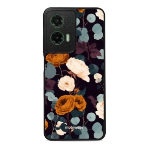 Lesklý kryt na mobil Motorola Moto G35 5G - Mobiwear Glossy GB25G, rezavé růže v noci