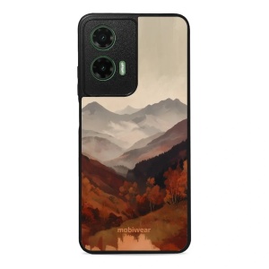 Lesklý kryt na mobil Motorola Moto G35 5G - Mobiwear Glossy GB35G, mlhavé údolí v horách