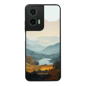 Lesklý kryt na mobil Motorola Moto G35 5G - Mobiwear Glossy GB36G, jezero v údolí